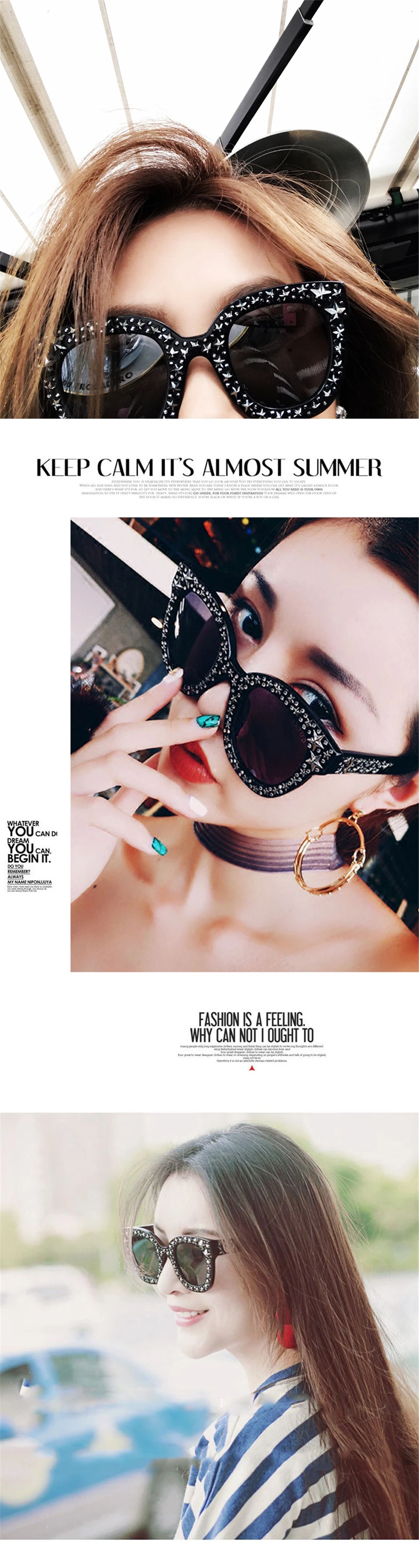 2018 Luxury Diamond Square Sunglasses Women Brand Size Crystal Sun Glasses Ladies New Gradient Oculos Mirror Shades  (1)