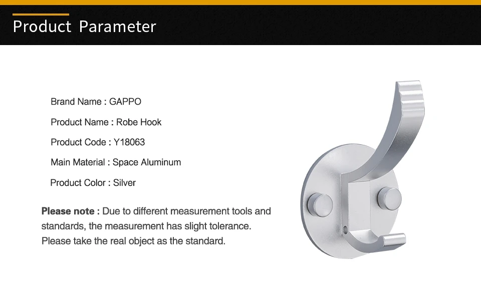GAPPO крючки для халатов космические алюминиевые серебряные настенные крючки для одежды крючки для шляп кухонные крючки для гостиной подвесной дверной задний крючок
