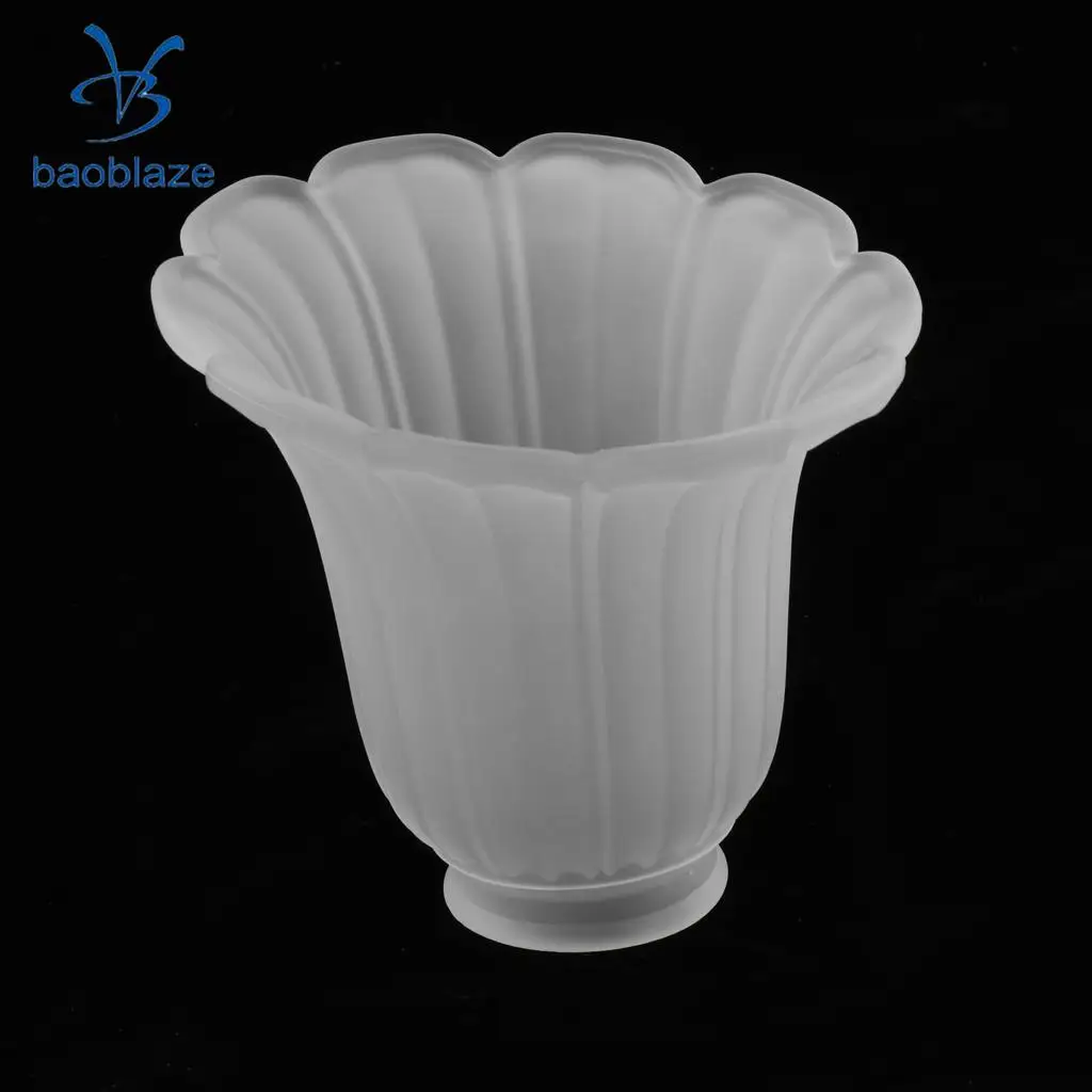 Replacement Ceiling Fan Vanity Chandelier Frosted And Clear Glass Shade #1