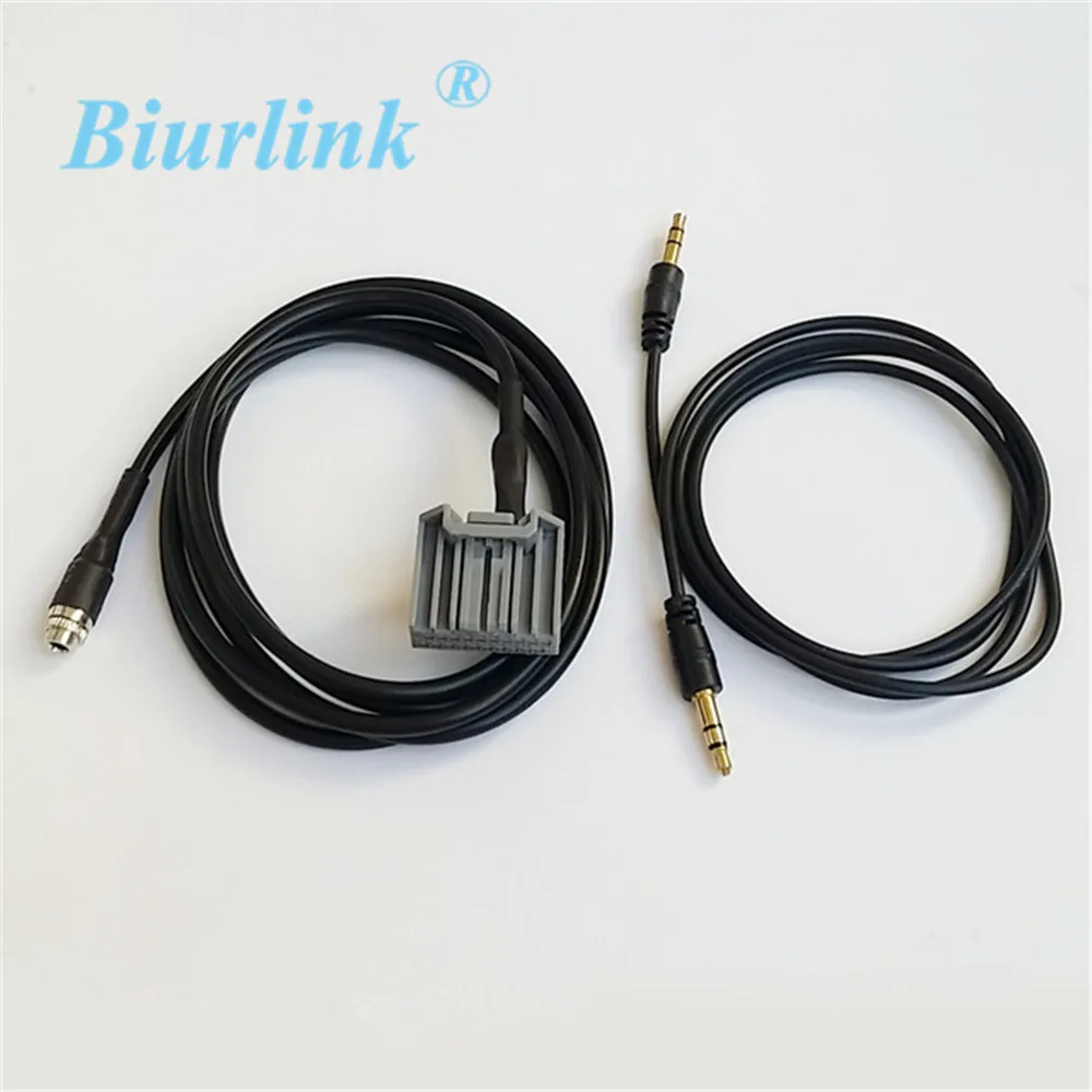 Biurlink Car Stereo Aux Jack MP3 Input Audio Cable Adapter For Hondain Cables, Adapters