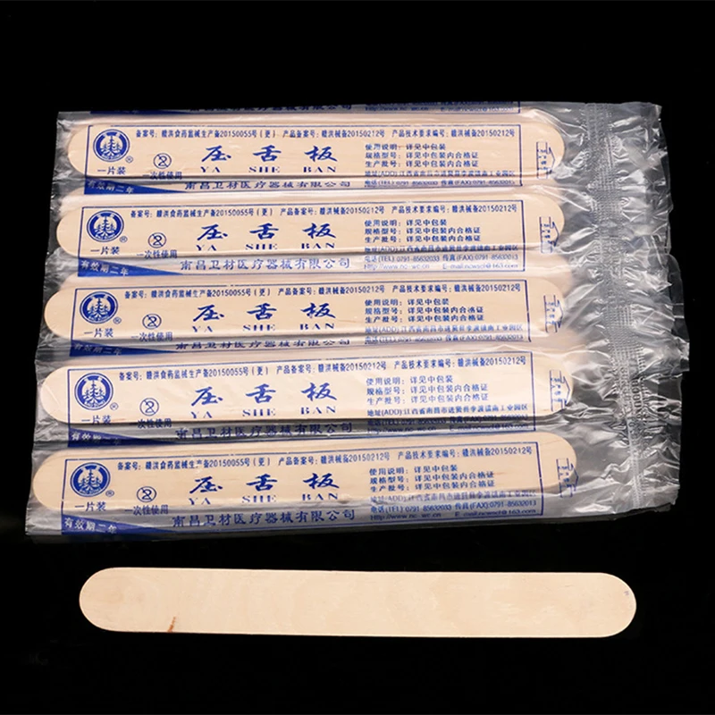 5/10/20/50pcs Tattoo Tools Wooden Permanent Makeup Tongue Depressor Disposable Tattoo Body Hair Removal Stick Tongue Depressor