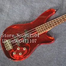 free shipping customized new Big John 4 strings electric bass with organic glass body F-3127