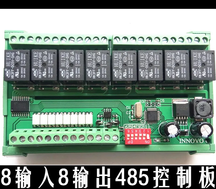 

8 serial port 485 relay module 8 input 8 output control board computer control relay