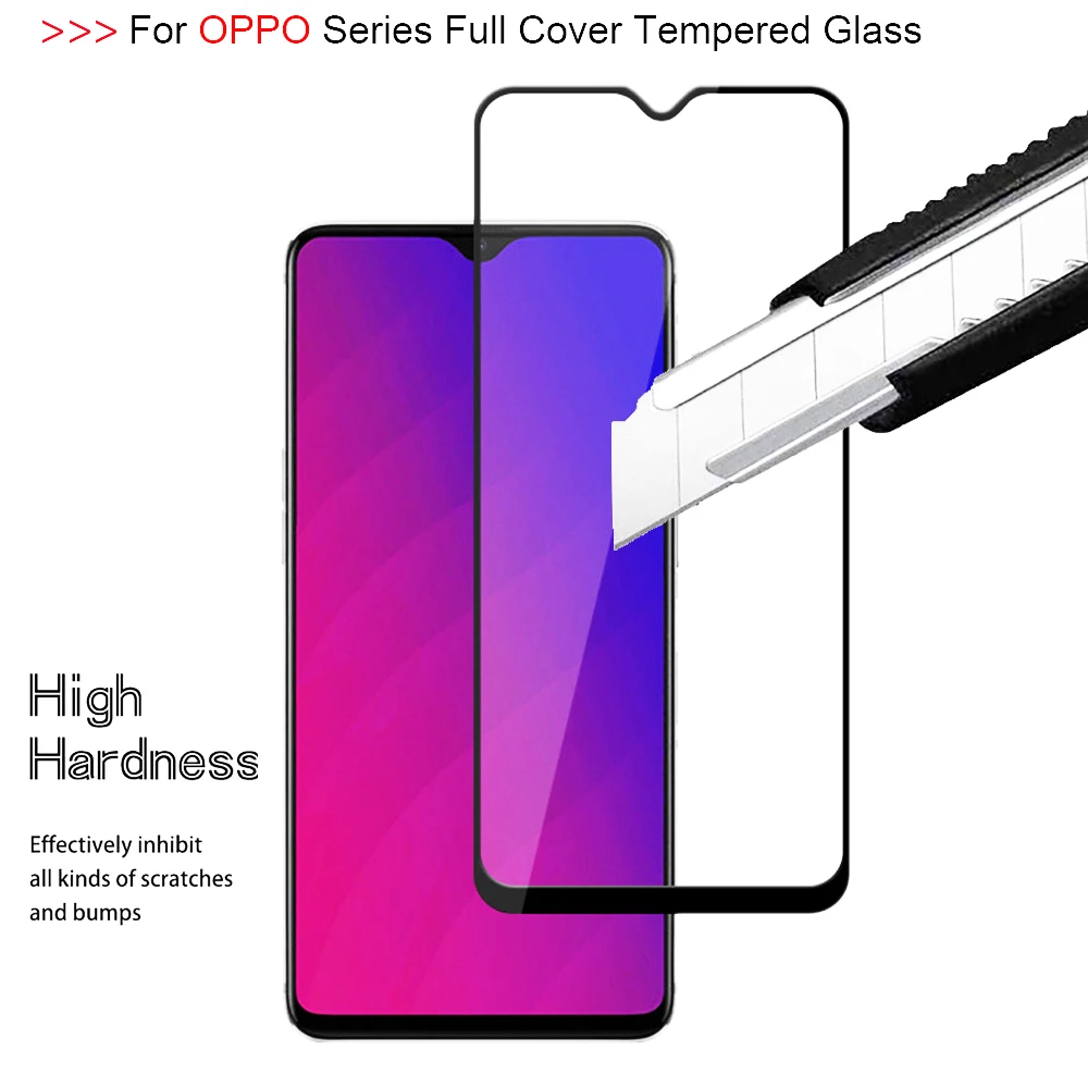 Закаленное стекло для OPPO F11 PRO Защитное F9 F7 F5 YOUTH F1S F11PRO F9PRO чехол полное покрытие