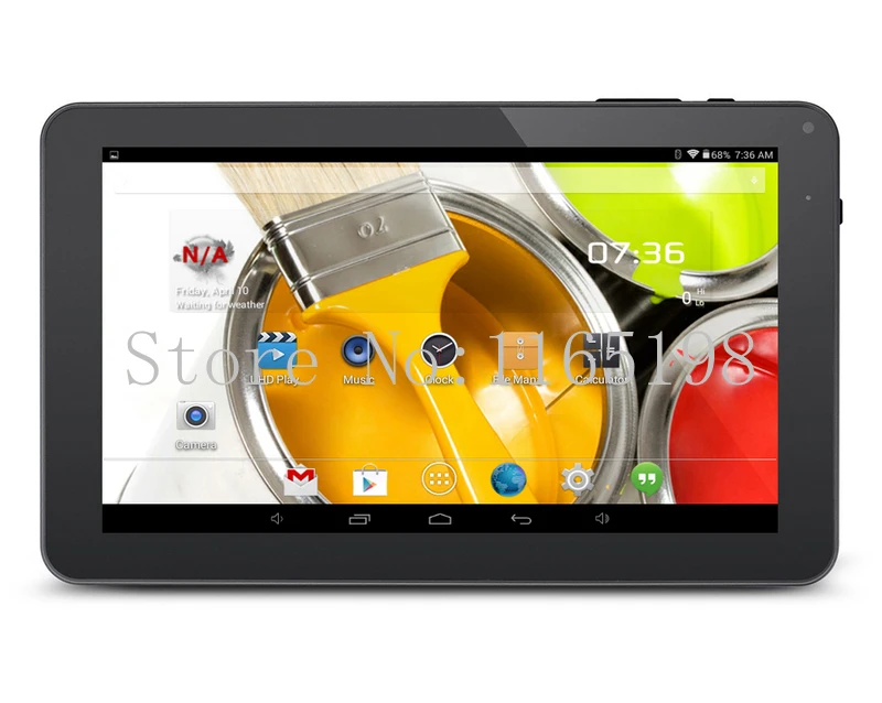 Новый год Продажа Allwinner A33 Quad core tablet 9 дюймов Android 4,4 двойной камеры 0.3MP + 2 MPwifi Bluetooth 512 MB/8 GB OTG планшетный ПК