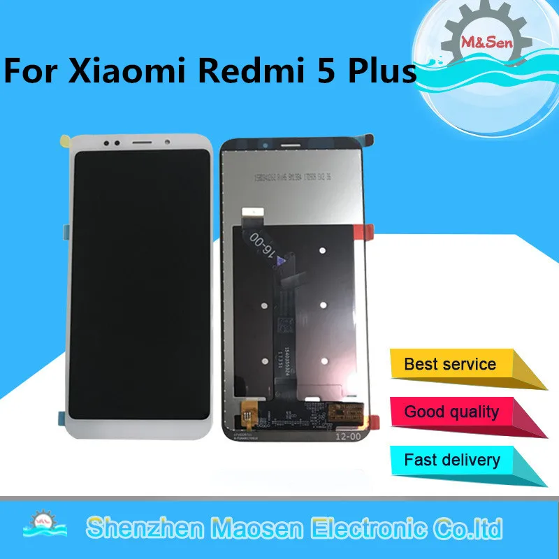 ЖК дисплей с рамкой M & Sen для Xiaomi Redmi 5 Plus 99 дюйма сенсорной панелью и дигитайзером в