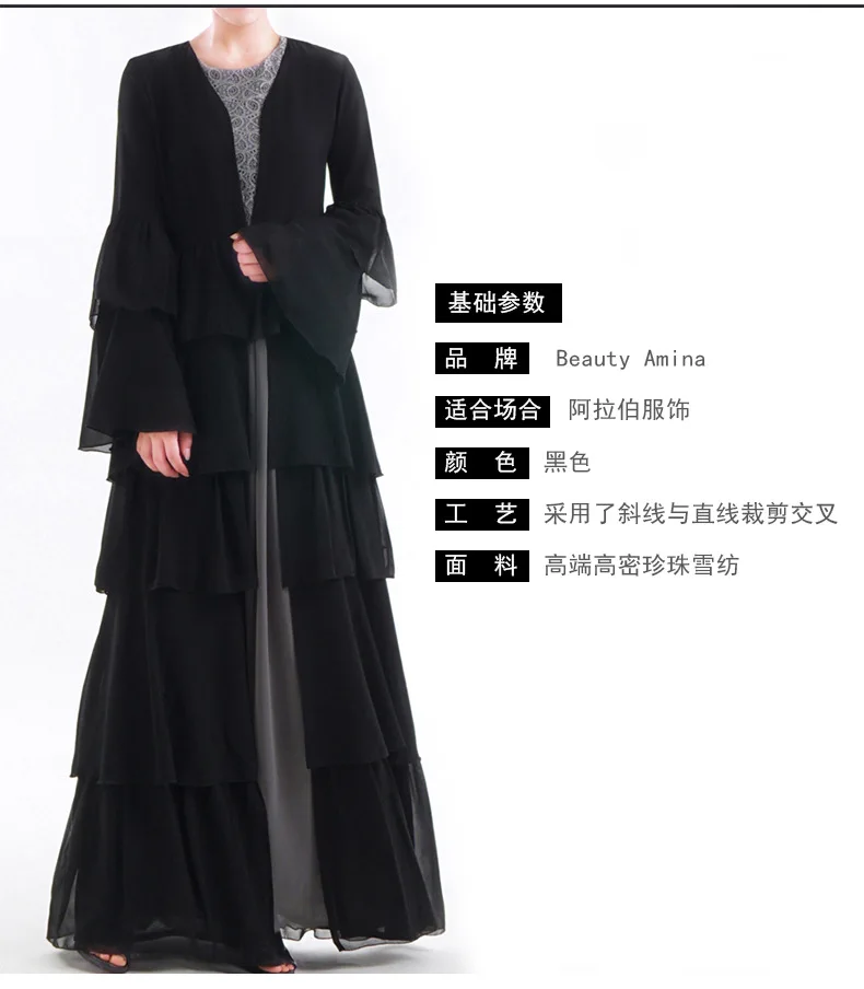 Новая мода мусульманский Банкетный кардиган abaya полное платье кимоно длинные халаты Туника Jubah катфан Ближний Восток Арабский исламский