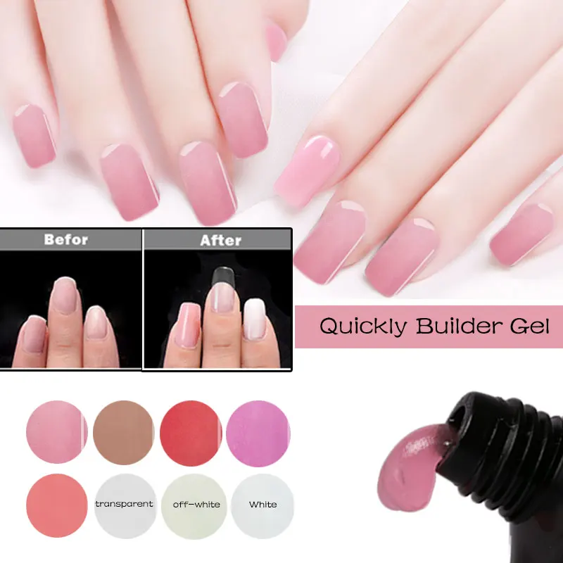 

Lghzlink 1pcs Crystal Extend UV Nail Gel Extension Builder Led Gel Nail Art Gel Lacquer Jelly Acrylic Builder UV Nail Poly Gel