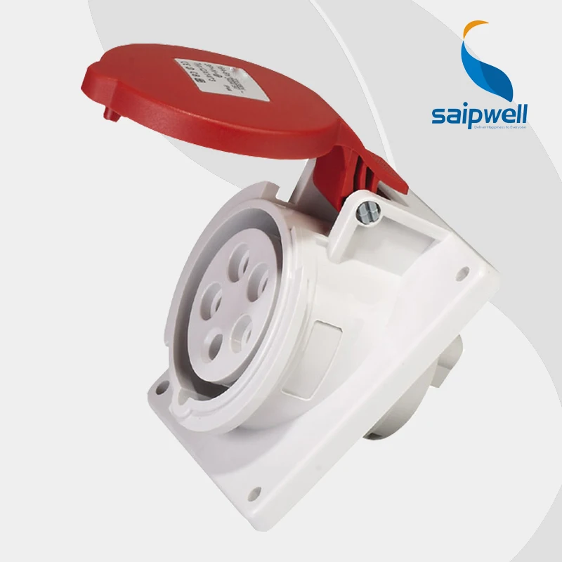 

Wholesale Saipwell SP1473 5-pin electric socket waterproof level IP44 power iec 60309-2 match with industrial plug Uses