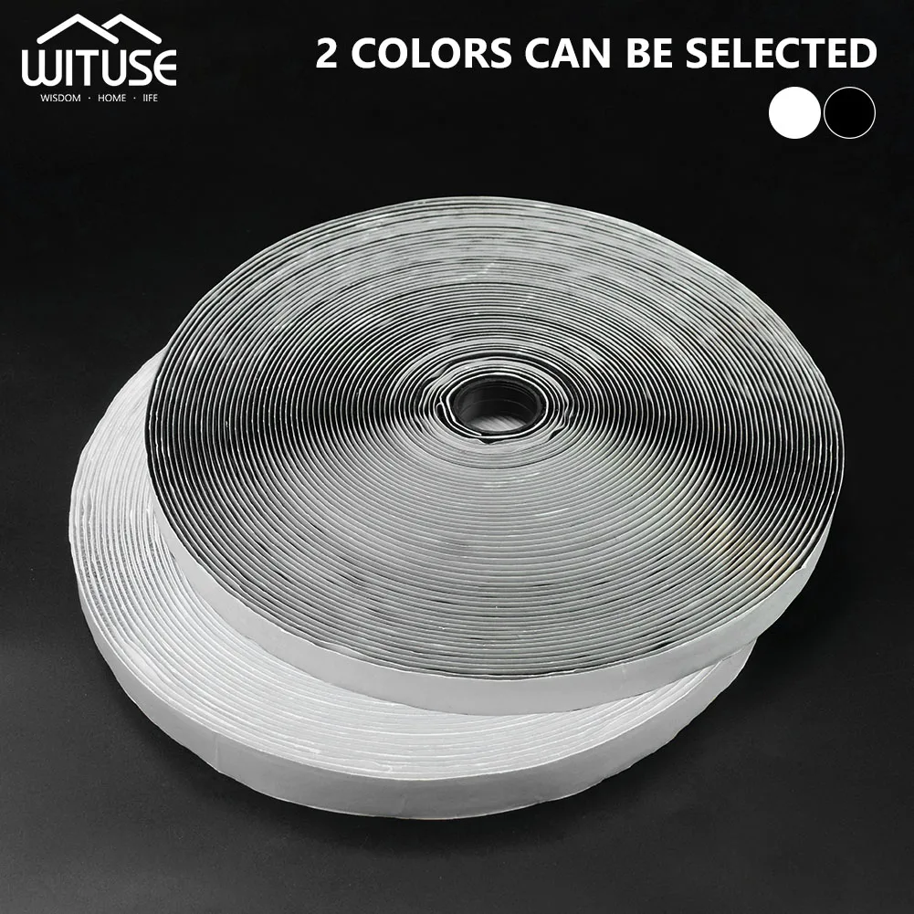 

16/20/25mm Width DIY Hook And Loop Tape 24m Length Black White Adhesive Craft Sewing Fastener With Back Waterproof Adhesive Glue