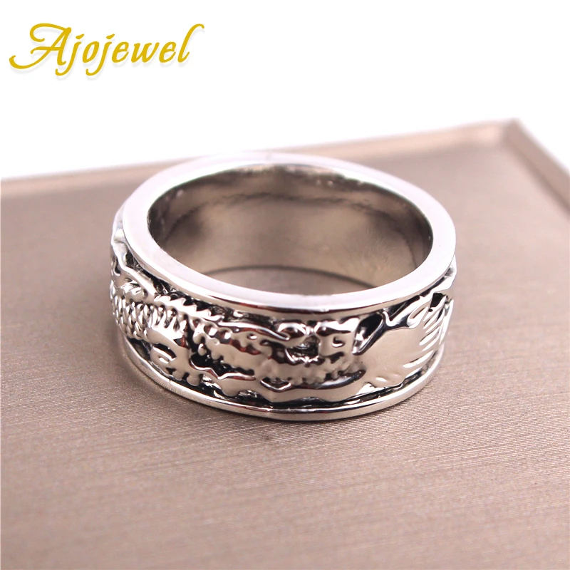Ajojewel Unisex Womens Mens Dragon Ring Fashion Unique Simple Animal Jewelry Band Rings 2017 New Model