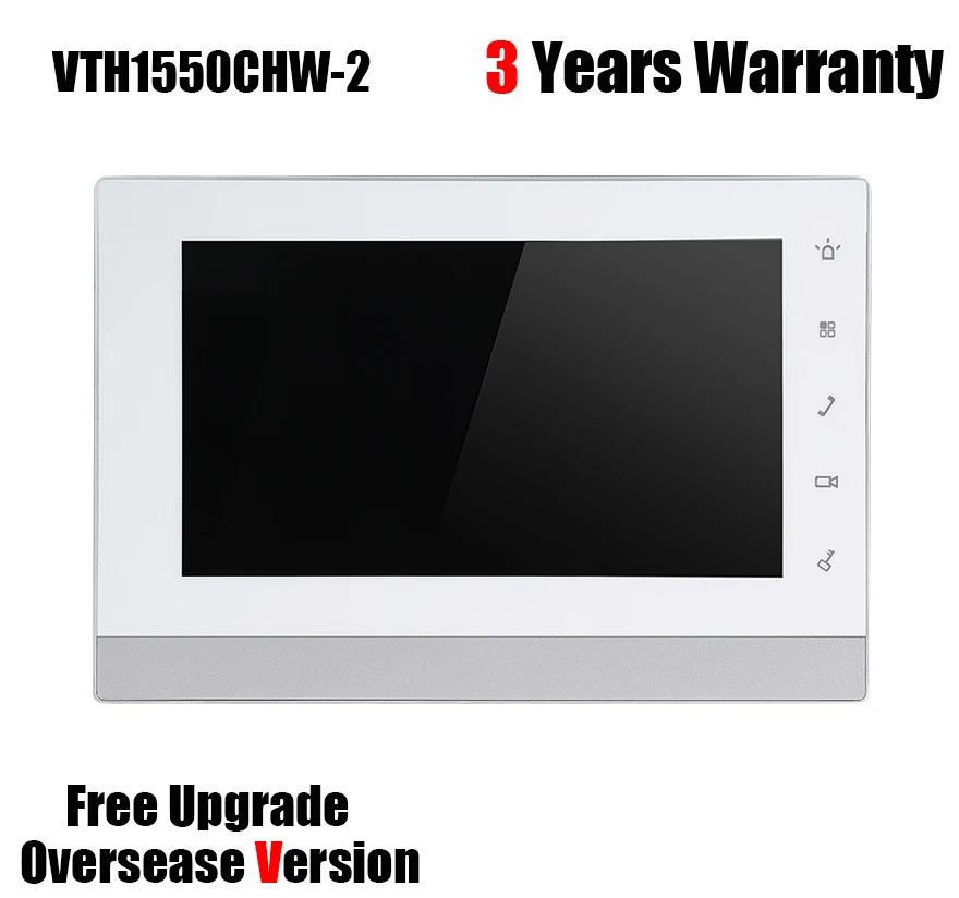 

VTH1550CHW-2 2-Wire IP Indoor Monitor 7" TFT Capacitive touch screen SD Card Slot work with VTO2000A-2 Video Intercom