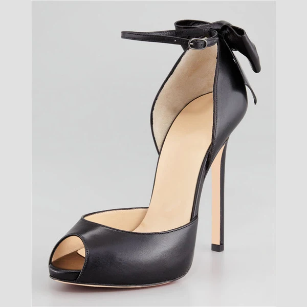 

New Arrival Ankle Strap Butterfly Sandals Peep Toe Sexy Thin Super High Heels Party Shoes Office Lady OL sandals Zapatos Mujer