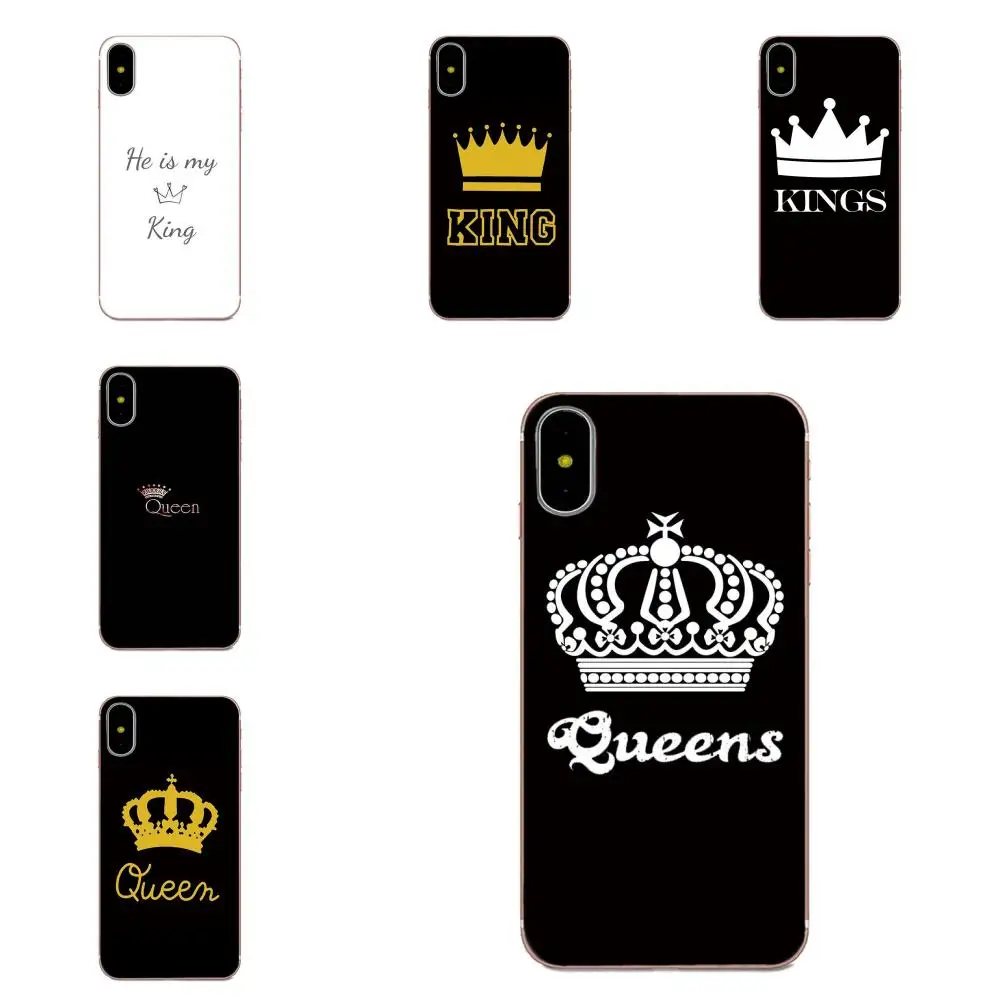 Мягкий ТПУ чехол для телефона Bitch 01 King Queen HTC 530 626 628 630 816 820 One A9 M7 M8 M9 M10 E9 Plus U11 Moto G G2 G3