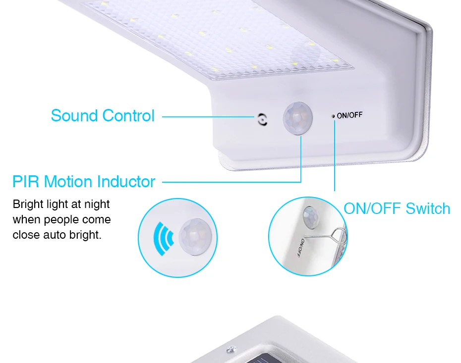 Sensor de Movimento ao ar Movido a Energia Solar para a Segurança do Jardim Ip65 à Prova Solar Luz Pir Livre Luzes Caminho Rua d' Água Lâmpada 4 Pcs 20 Led 15 solar power light