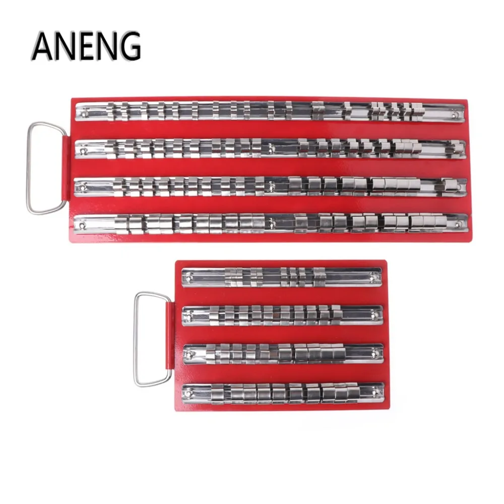 ANENG 80 шт./40 шт. полка для гнезда 1/4 &quot 3/8&quot 1/2 набор инструментов защелок