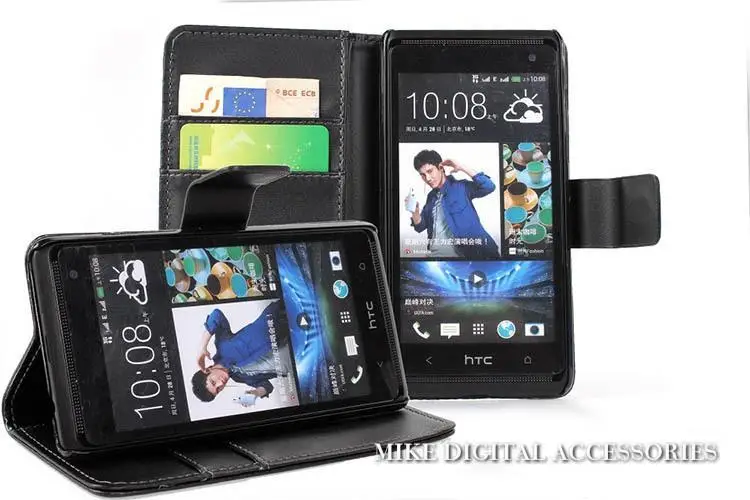 

Luxury PU Leather Case For HTC Desire 600 606W Magnetic Flip Wallet & Stand Card Slot Handbag Phone Case Cover