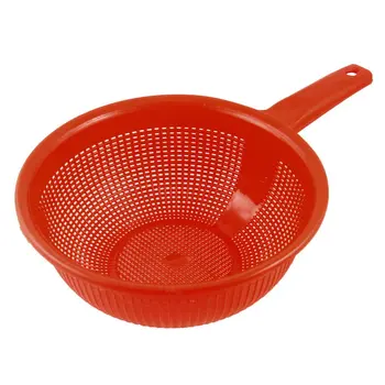 

Kitchen Home Platic Red Long Handle Rice StraIner Filter