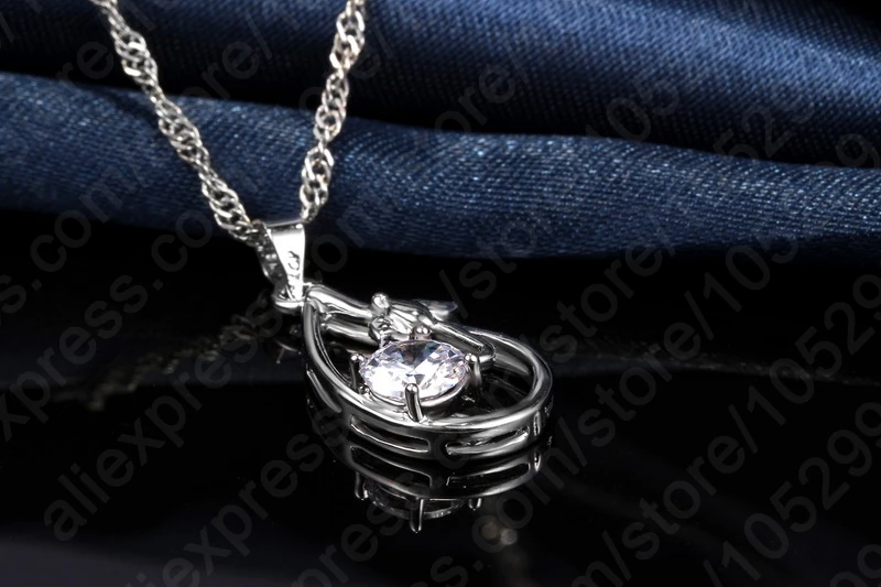 New-Arrival-Gift-Real-925-Sterling-Silver-Jewelry-Crystal-CZ-Water-Drop-Pendant-Umbrella-Woman-Necklace (3)