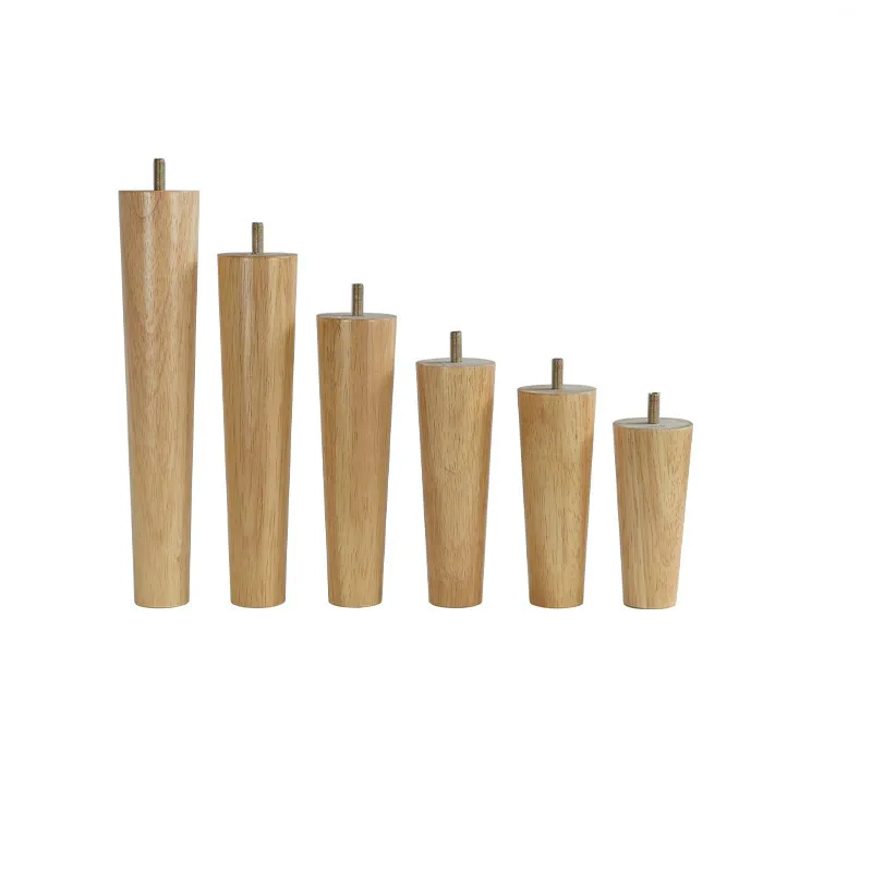 4pcs/lot Solid Wood Furniture Legs Furniture Support Foot Leg TV Cabinet Support Feet Sofa Leg Oak Wooden Furniture Accessories