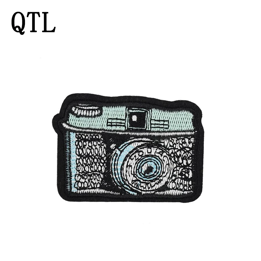 5pcs Camera patches hot badges for clothing iron embroidered patch