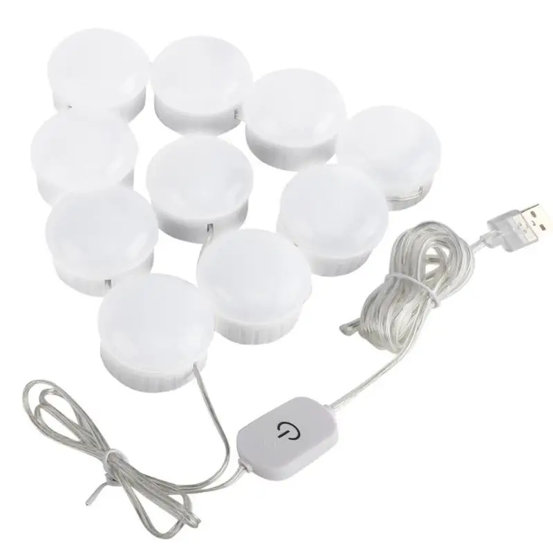 

2018 new !!! 10LED Vanity Style Makeup table maquillage Mirror Light 5 Modes Dimmer Control Touch Lamp for