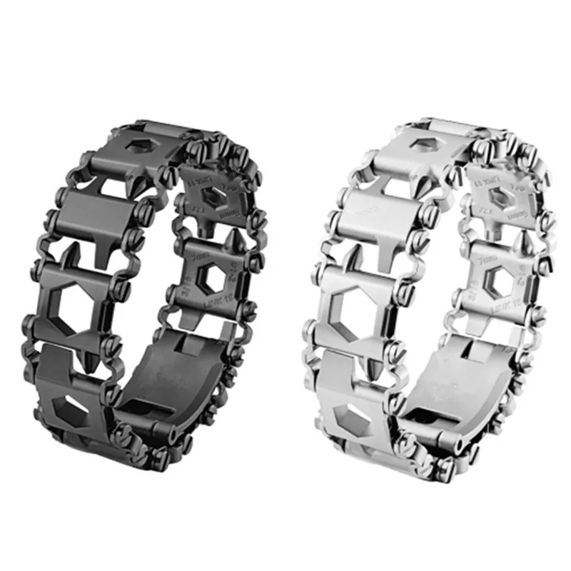 

Leatherman THREAD Multi Tool Bracelet Stainless 29 In 1 Multi-function Tool Bracelet (Black/Silver)