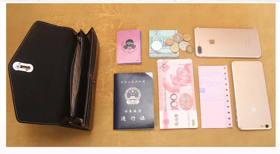 Модные женские кошельки из натуральной кожи, женский клатч для мобильного телефона, вместительный кошелек для паспорта, держатель для карт