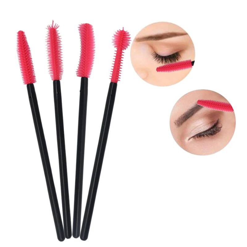 Makeup Eye Lashes Brushes Disposable Silicone Eyelashes Brushes Lashes