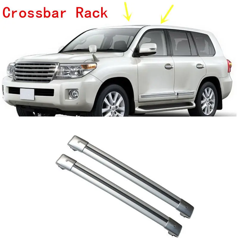 Для Toyota Land cruiser 2008-16 2 шт алюминиевый поперечный багажник багажника на крышу