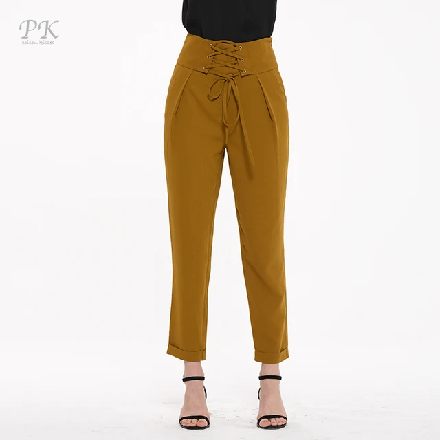 Aliexpress.com : Buy PK High Waist Pants Women Pocket