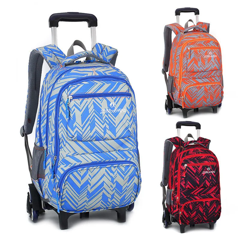 

Travel Luggage Multifunctional School Bag Students Rolling Suitcase Kids Wheeled Backpack Climb The Stairs On Wheels Backpack
