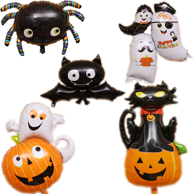 

Joylong Hot Inflatable Games Halloween Inflatable Toys Bat Pumpkin Ghost Witch Balloon Ghost Festival Halloween Party Supplies