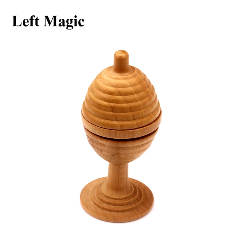 

1 Set Wooden Ball And Vase Height 10CM Close Up Magic Tricks Easy To Do Children Kids Magic Toy Christmas Gift