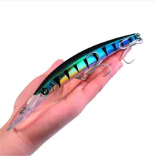 FISHINAPOT 1 шт. 17 см 26 г большая жесткая приманка гольян Лазерная рыболовная приманка бас крючок для пресной воды кренкбейт воблеры 3D глаза 10 цветов