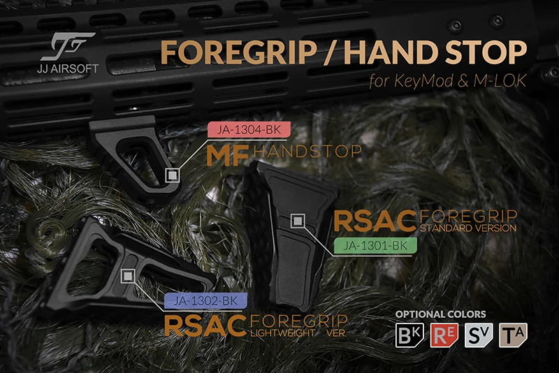 RSAC двунаправленный Foregrip ручной стоп для KeyMod& M-LOK MLOK CNC(черный/красный/коричневый/серебристый