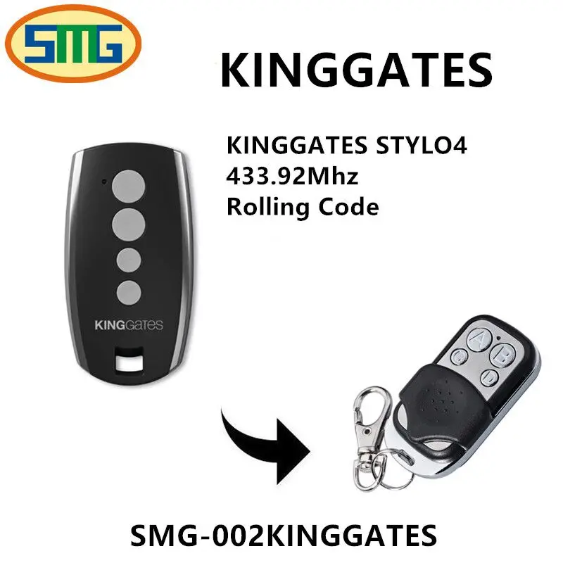 

King Gates Stylo 4K Remote Control 4-channel transmitter rolling code key fob