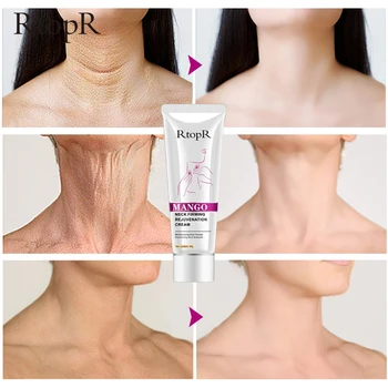 RtopR Neck Firming Rejuvenation Cream Anti wrinkle Firming Skin Whitening Moisturizing Neck Serum Mild Peeling