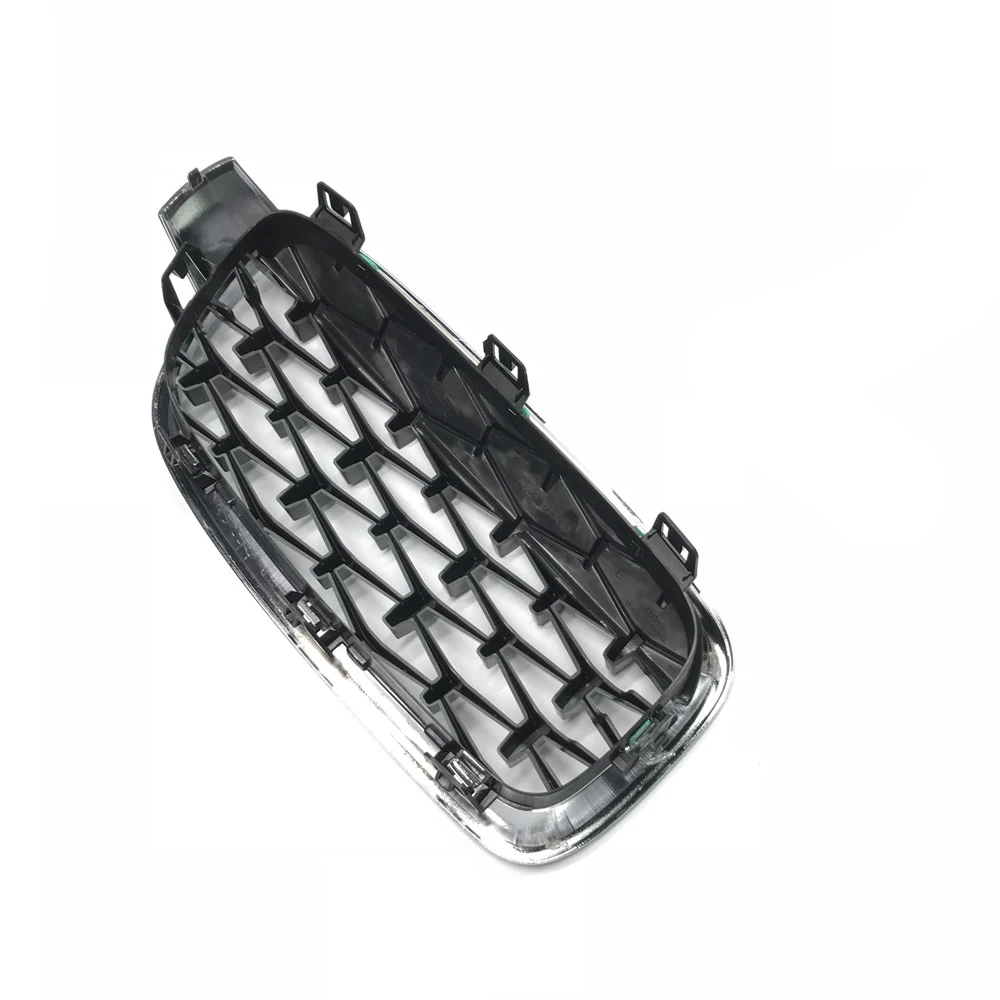 ABS замена передней центральной решетки для BMW 3 серии F30 F35 2012+ черная/Серебристая Алмазная решетка переднего бампера гриль