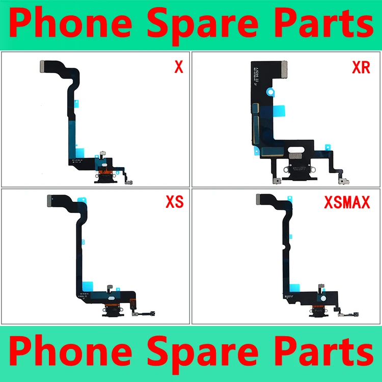 Kwainee High Quality USB Charging Flex Cable for iPhone X XS Max XR Board Port Connector | Мобильные телефоны и