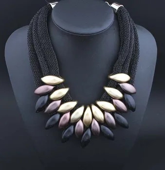 

European and American fashion trend gauze weaving Necklace accessories