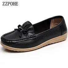 ZZPOHE/весенние однотонные тонкие туфли с острым носком черные туфли на плоской подошве для мам женские нескользящие туфли в горошек с закрытым носком для отдыха Размер 41