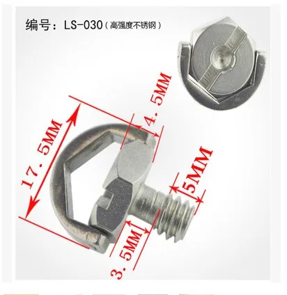 

5pcs LS-030 UNC 1/4 Retaining hex socket Stainless steel screws hidden camera china supplier
