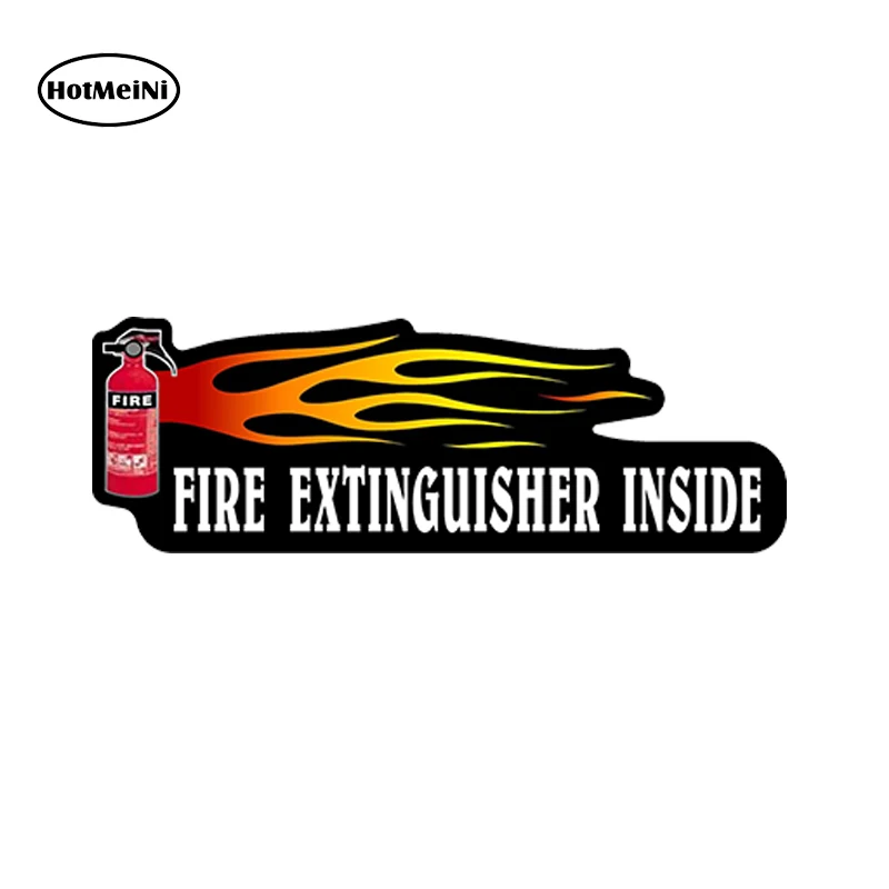 HotMeiNi Car Styling Car Sticker Fire Extinguisher Inside Decal Sticker