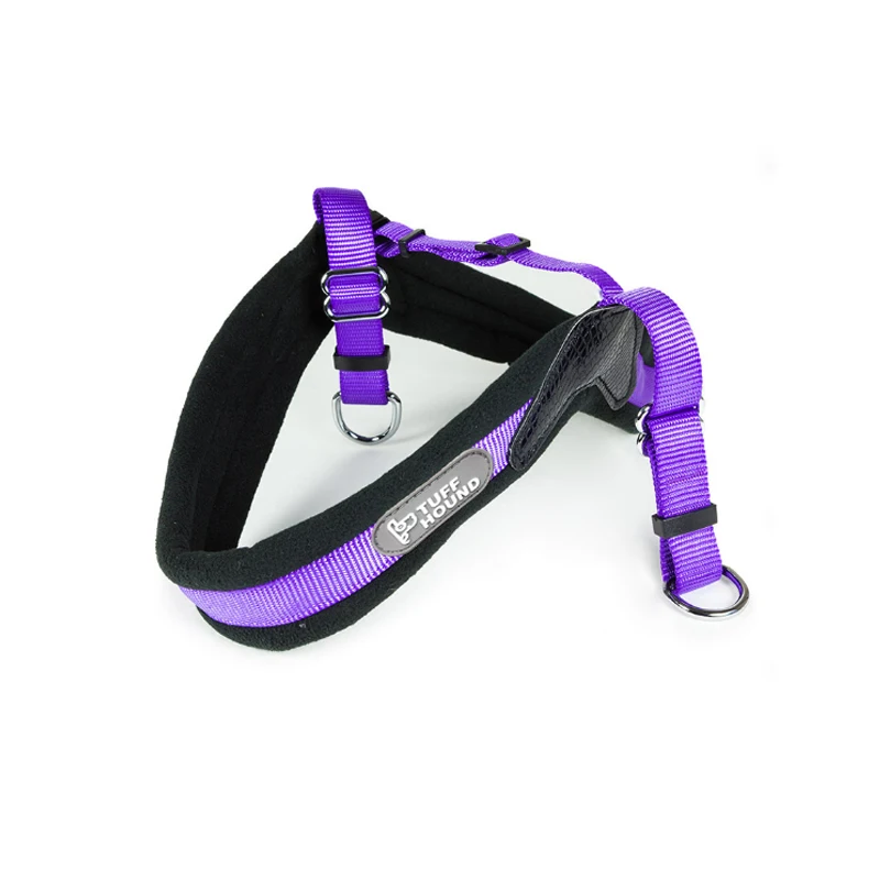 

TUFF HOUND Dog Nylon Harness Leash With Collar Quality Safety Comfort High Quality Vest Harness For Golden Retriever Large Dogs