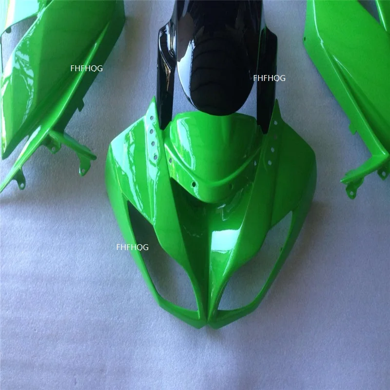 ABS обтекатели комплект подходит для kawasaki Ninja ZX6R 636 2009 2010 2011 2012 6R 09, 10, 11, 12, ZX-6R зелено-черный кузов комплект