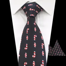 Gusleson дизайн новогодний галстук набор для мужчин модный качественный шелковый галстук и наборы с платком вязаный жаккардовый галстук 8 см галстук для свадьбы