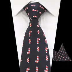 Gusleson Новый Дизайн Рождество галстук набор для Для мужчин модные качественные шелковый галстук и носовой платок Наборы для ухода за кожей