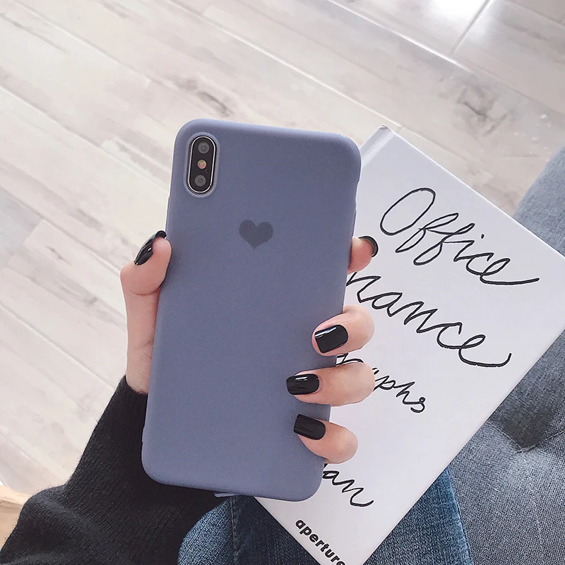 VZD простой сплошной I Love U iphone 11 Pro X 7 Чехол для iphone Xs Max Xr женский анти-осень телефон 6S Tpu мягкий чехол 8 7plus задняя крышка