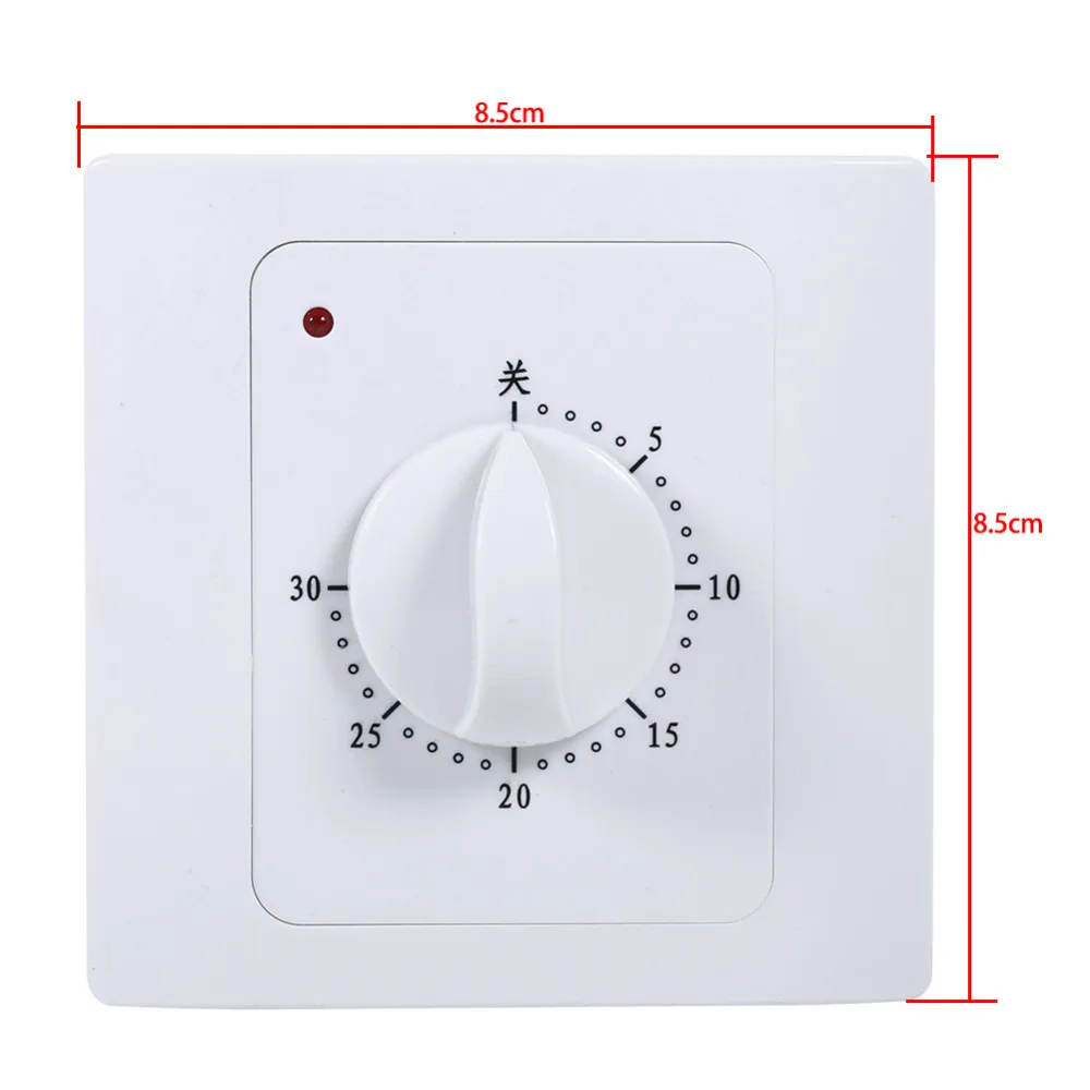 Переменный ток 220 В 10 А 30 мин таймер обратного отсчета Электрический цифровой таймер ручка-розетка механический переключатель